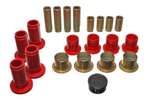 Dodge Ram 1500 Control Arm Bushing Set - Front - Energy Suspension - Hyper-Flex Polyurethane - Red - `94-`01